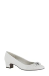 EASY STREET EASY STREET ELOISE RUCHED BLOCK HEEL PUMP