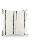 Ienjoy Home Yarn-dyed Stripe Cotton Throw Pillow In Gray