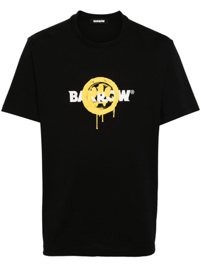 Barrow T-shirt Con Stampa In Black