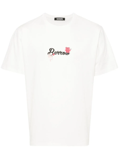 Barrow T-shirt Con Stampa In White