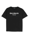 Balmain Logo-print Cotton T-shirt In Black