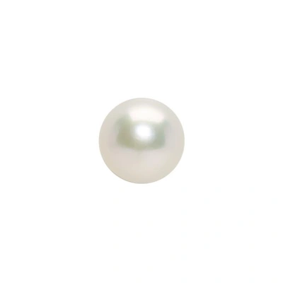 Sophie Bille Brahe 14kt Gold Petit Pearl Single Stud Earring In White