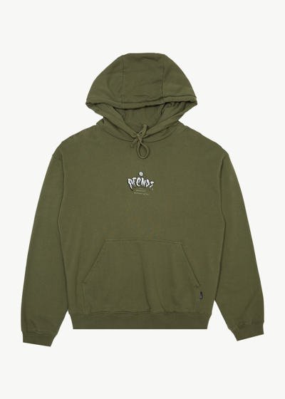 Afends Pull On Hood In Green