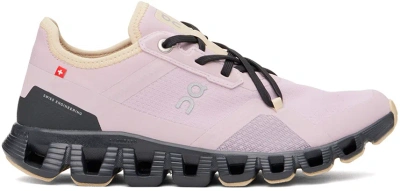On Cloud X 3 Ad Sneakers In Mauve & Magnet