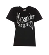 Alexander Mcqueen Mcqueen Women 'cut And Sew' T-shirt In Black