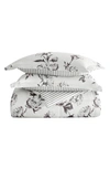 Ienjoy Home Magnolia Stripe Reversible 3-piece Comforter Set In Gray