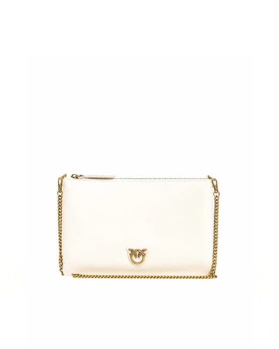 Pinko Clutch Bag In White