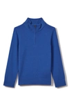 Reiss Kids' Lapis Blue Junior Wool Half-zip Funnel Neck Jumper