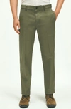 BROOKS BROTHERS FLAT FRONT STRETCH CHINOS