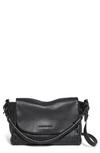 Aimee Kestenberg Zen Convertible Crossbody In Black W/ Shiny Black