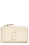 MARC JACOBS THE TOP ZIP MULTI LEATHER CARD HOLDER
