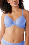 Wacoal Back Appeal Underwire T-shirt Bra In Blue Hydrangea