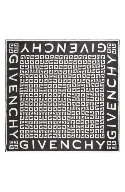 Givenchy 4g Pattern Square Scarf In Black