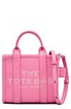 Marc Jacobs The Leather Mini Tote Bag In Petal Pink