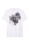 Alexander Mcqueen T-shirt Dutch Floral Prt In White