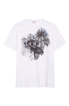 ALEXANDER MCQUEEN DUTCH FLOWER LOGO GRAPHIC T-SHIRT