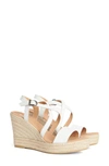 Barbour Lucia Womens Wedge Espadrilles In White
