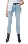 RAG & BONE WREN SLIM FIT HIGH WAIST ANKLE CROP JEANS