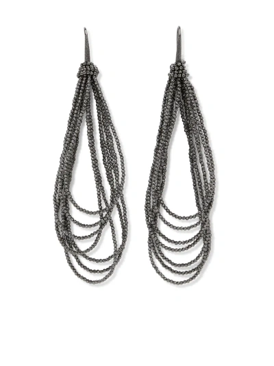 Brunello Cucinelli Earrings Jewellery In Black