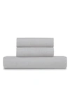 Ella Jayne Home Solid Linen & Cotton 3-piece Duvet Set In Light Grey