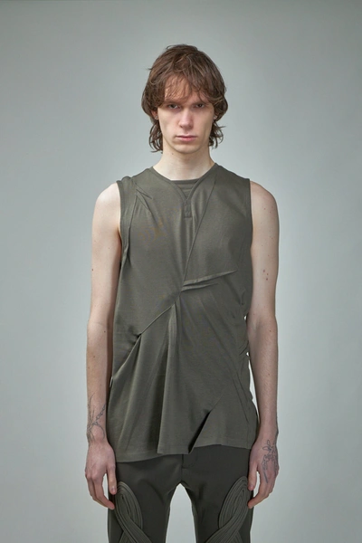 Kiko Kostadinov Deultum Darted Vest In Gray