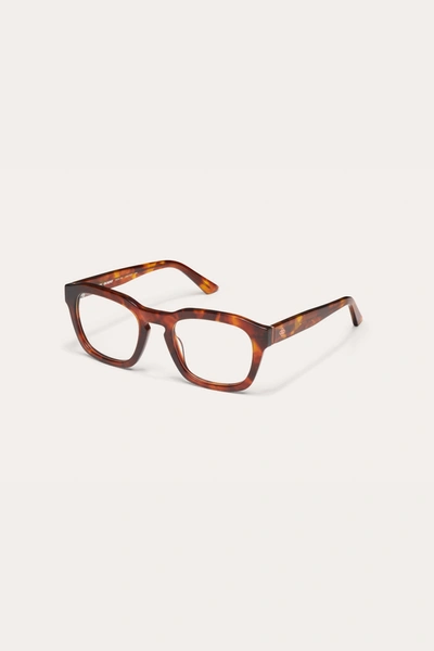 Danielle Guizio Ny Les Glasses In Tortoise Clear