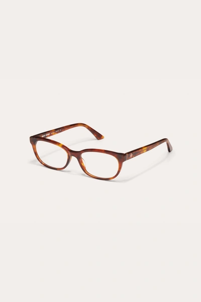 Danielle Guizio Ny Lucky You Glasses In Tortoise Clear