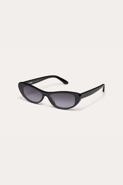 Danielle Guizio Ny Slate Sunglasses In Black Smoke