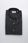Robert Friedman Black Cotton Shirt In Grey