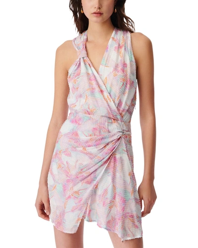 Iro Fredja Short Wrap Dress In Pink