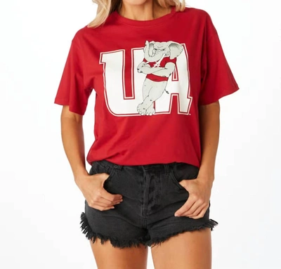Stewart Simmons The Ua Boyfriend Tee In Red