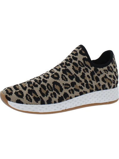 Urban Sport Tiger Womens Knit Athletic Fashion Sneakers In Beige