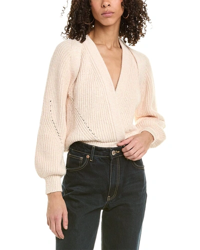 Iro Surplice Sweater In Beige