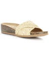 Bos. & Co. Luni Crisscross Slide Sandal In Beige