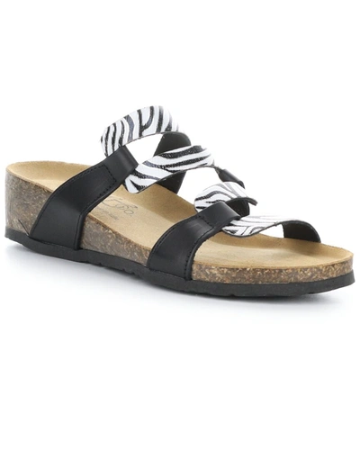 Bos. & Co. Luzzi Leather Sandal In Black