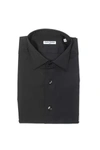 Robert Friedman Black Cotton Shirt In Grey