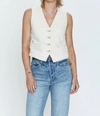 Pistola Vero Cotton Button-up Vest In White