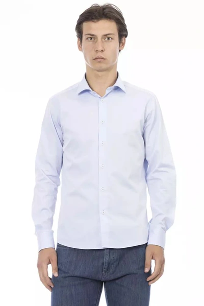 Baldinini Trend Blue Cotton Men's Shirt