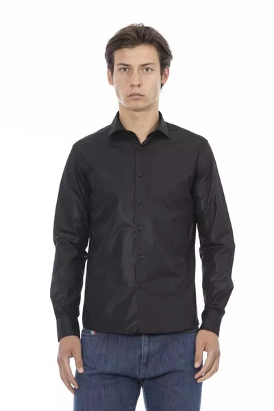 Baldinini Trend Polyester Men's Shirt In Black