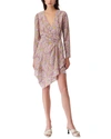 Iro Graphic-print Wrap Minidress In Multi