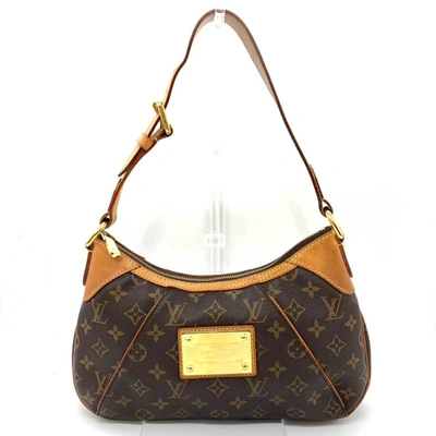 Pre-owned Louis Vuitton Thames Canvas Shoulder Bag () In Brown