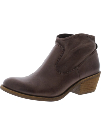 Söfft Aisley Womens Almond Toe Block Heel Ankle Boots In Brown