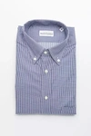 Robert Friedman Blue Cotton Shirt In Blue