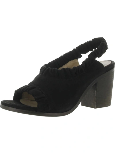 Unity In Diversity Sofia Womens Suede Ruched Heels In Black