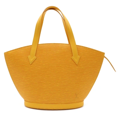 Pre-owned Louis Vuitton Saint Jacques Leather Tote Bag () In Yellow