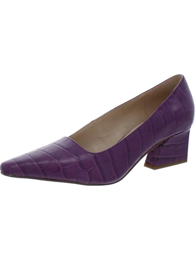 Franco Sarto Samira Womens Slip On Dress Heels In Purple