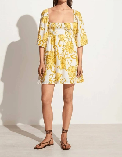 Faithfull The Brand Dallia Mini Dress In Cagliari Floral Print In Multi