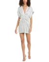 Iro Denim Wrap Dress In Multi
