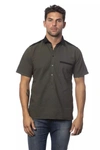 Verri Army Cotton Shirt In Green