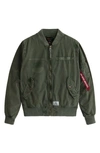 ALPHA INDUSTRIES L-2B RIP & REPAIR BOMBER JACKET